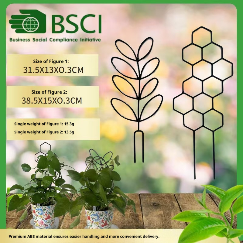 Plant Parenting - 1PC ハニカムデザイン植物トレリス、鉢植えのつるや花用の防錆プラスチック製サポート、屋内屋外庭園用クライミングフレーム
