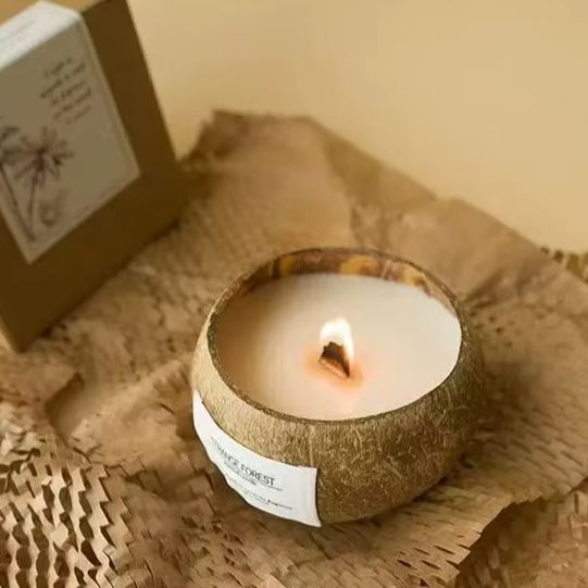 天然ココナッツシェル香りのキャンドル、アロマセラピー植物エッ - Plant Parenting のレビューと価格