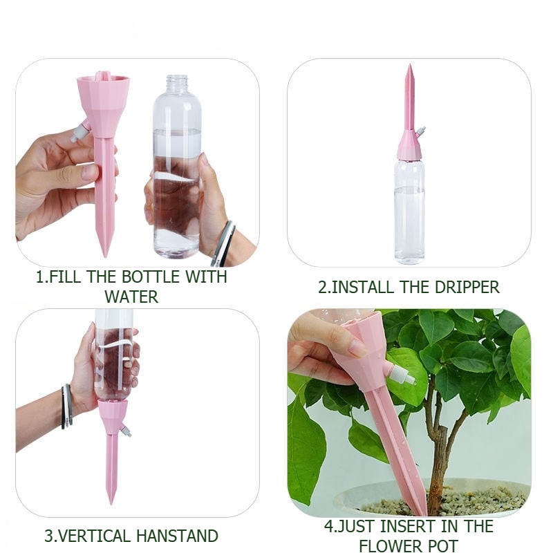 自動点滴灌漑システム 調整可能な水滴器 自動給水 観葉植物  - Plant Parenting のレビューと価格